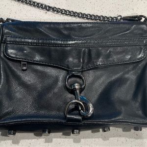 Rebecca Minkoff, black, leather, M.A.C purse